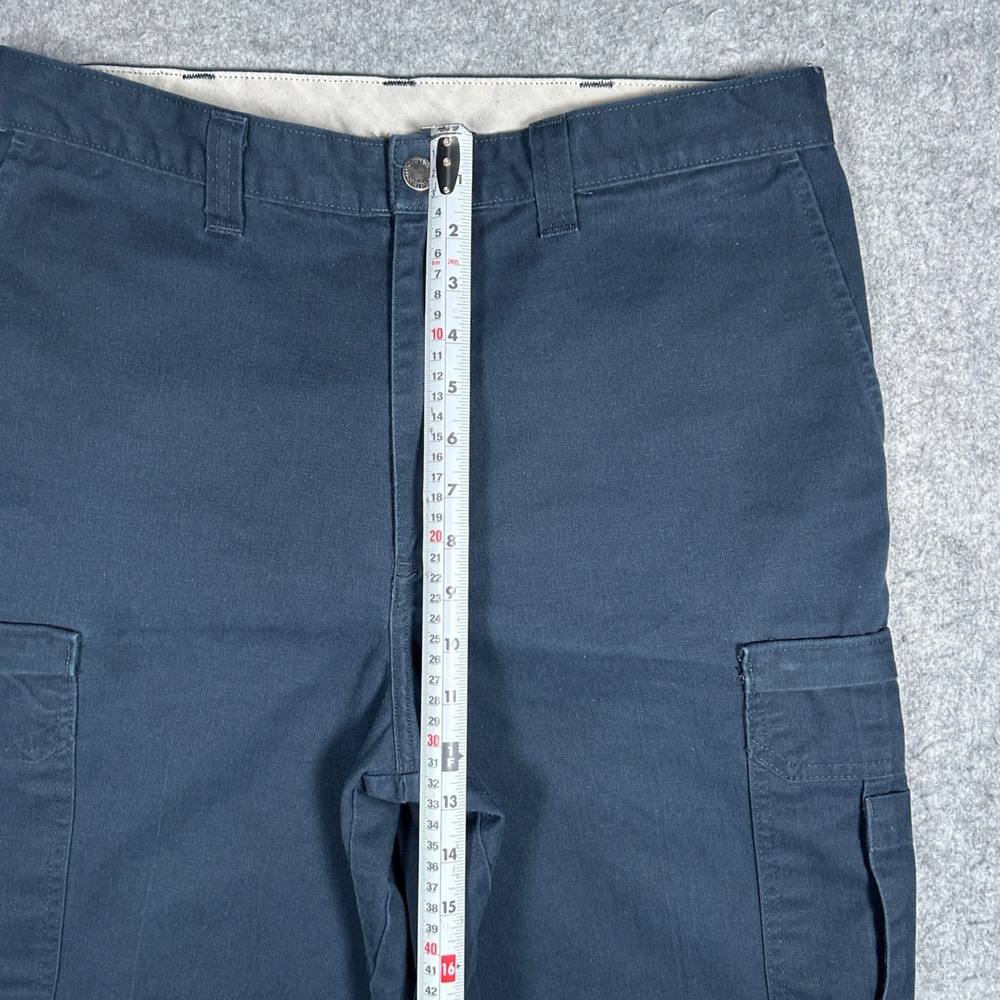 Dickies Cargo Shorts Mens 34(32x10) Navy Blue Loose Fit Workwear Skate Utility - Picture 6 of 14